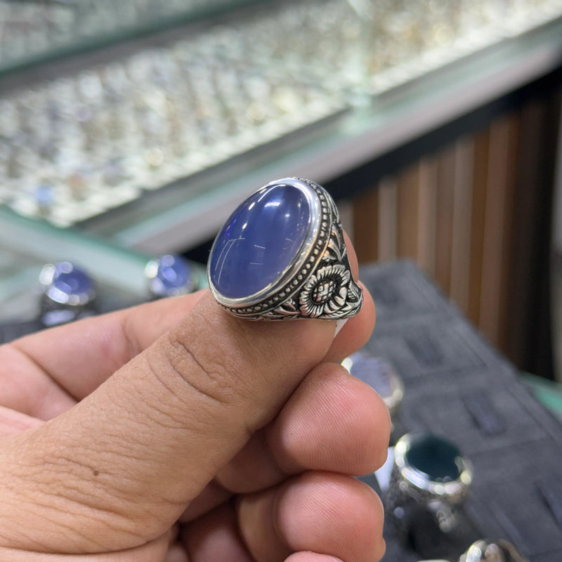 عقيق ازرق سماوي 21.7غ 60