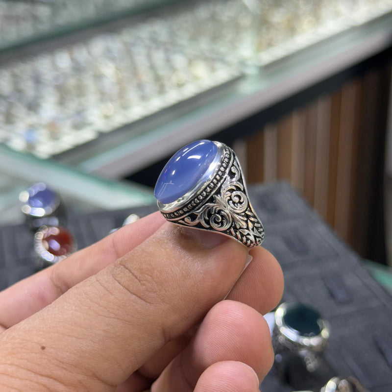 عقيق ازرق سماوي 18.5غ 58