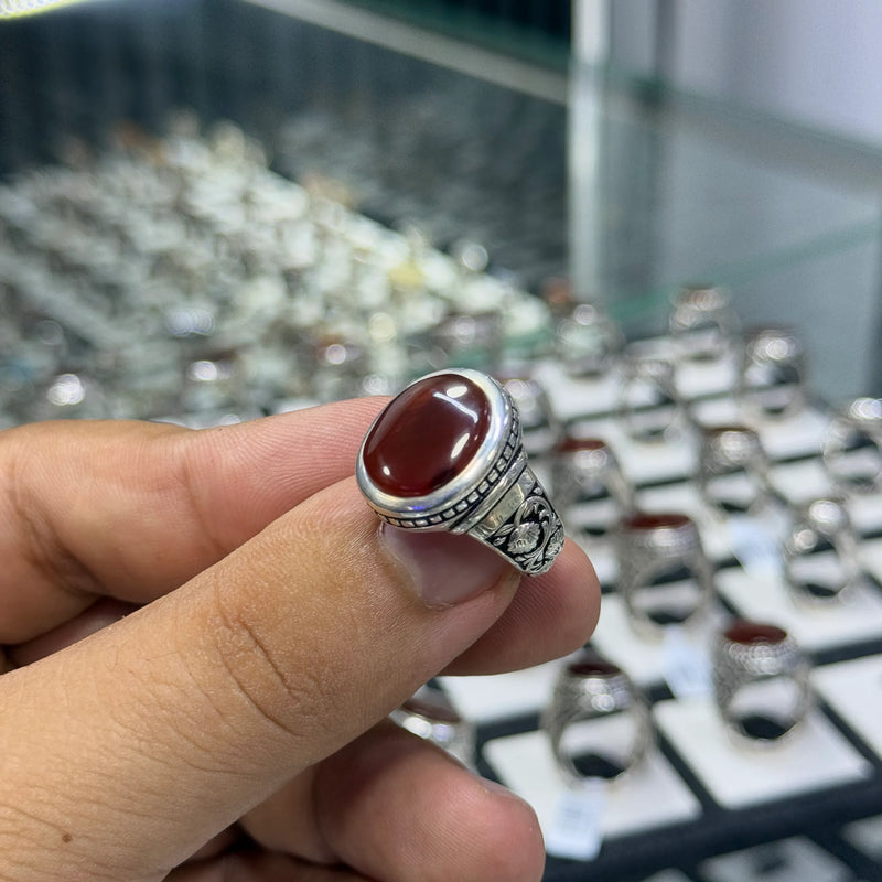 عقيق احمر كبدي 13.5غ 57