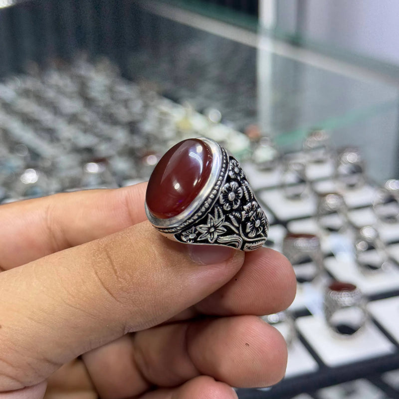 عقيق احمر كبدي 28غ 61