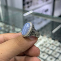 عقيق ازرق سماوي مدرج 18غ 60