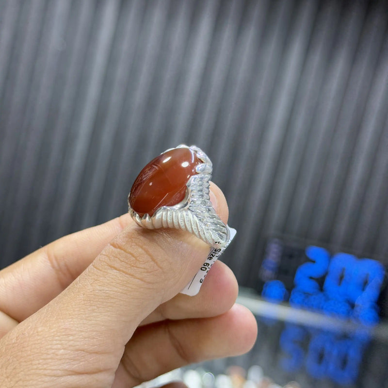 عقيق احمر كبدي 18.6غ 60