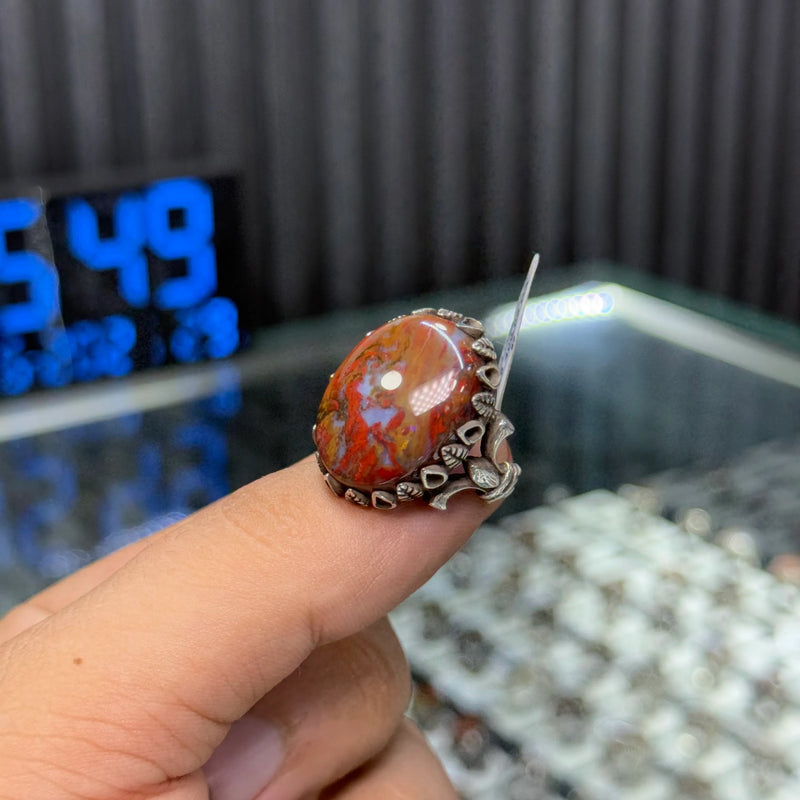 عقيق طحلبي 14.1غ 63 2