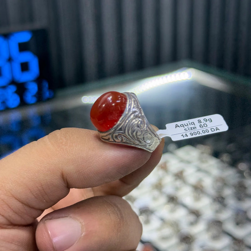 عقيق احمر كبدي 8.9غ 60