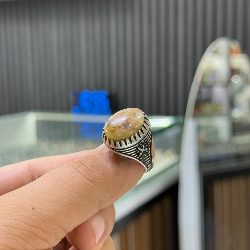 عقيق طحلبي 8.7غ 65